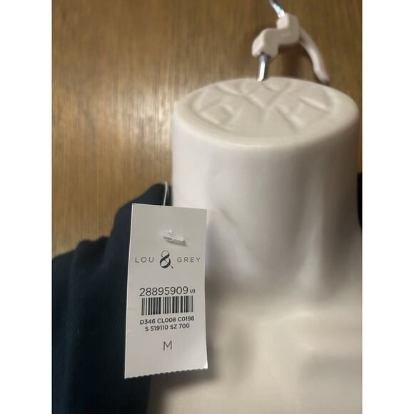 New Lou & Grey x LOFT size M Dress Sweatshirt Cowl Neck Cozy DARK GREEN NWT G25 - Picture 4 of 10